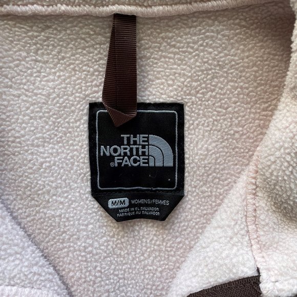 The North Face Light Pink and Brown Denali Fleece Size Medium - Picture 5 of 6